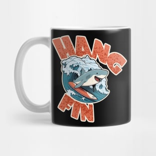 Hang Fin! Surfin' Shark Design Mug